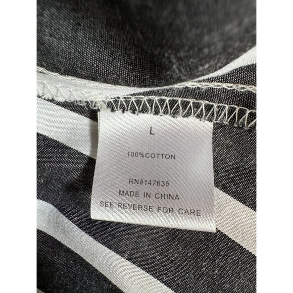 Striped Button-Up Shirt With Corset Detail By Free Generation - Large - Picture 6 of 16